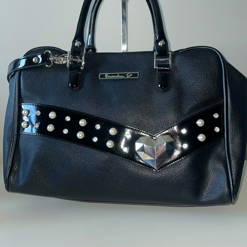 Tua Braccialini Black Heart handbag
